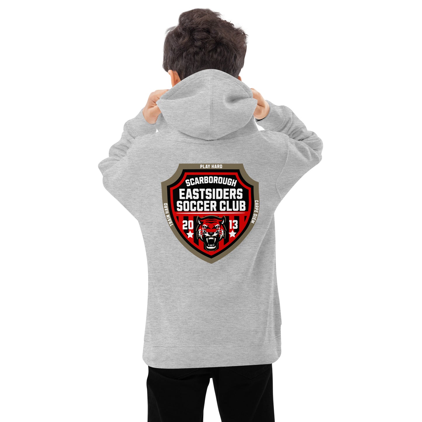 FLYWLKR SPORTS X EASTSIDERS SC (RED LOGO) Kids fleece hoodie