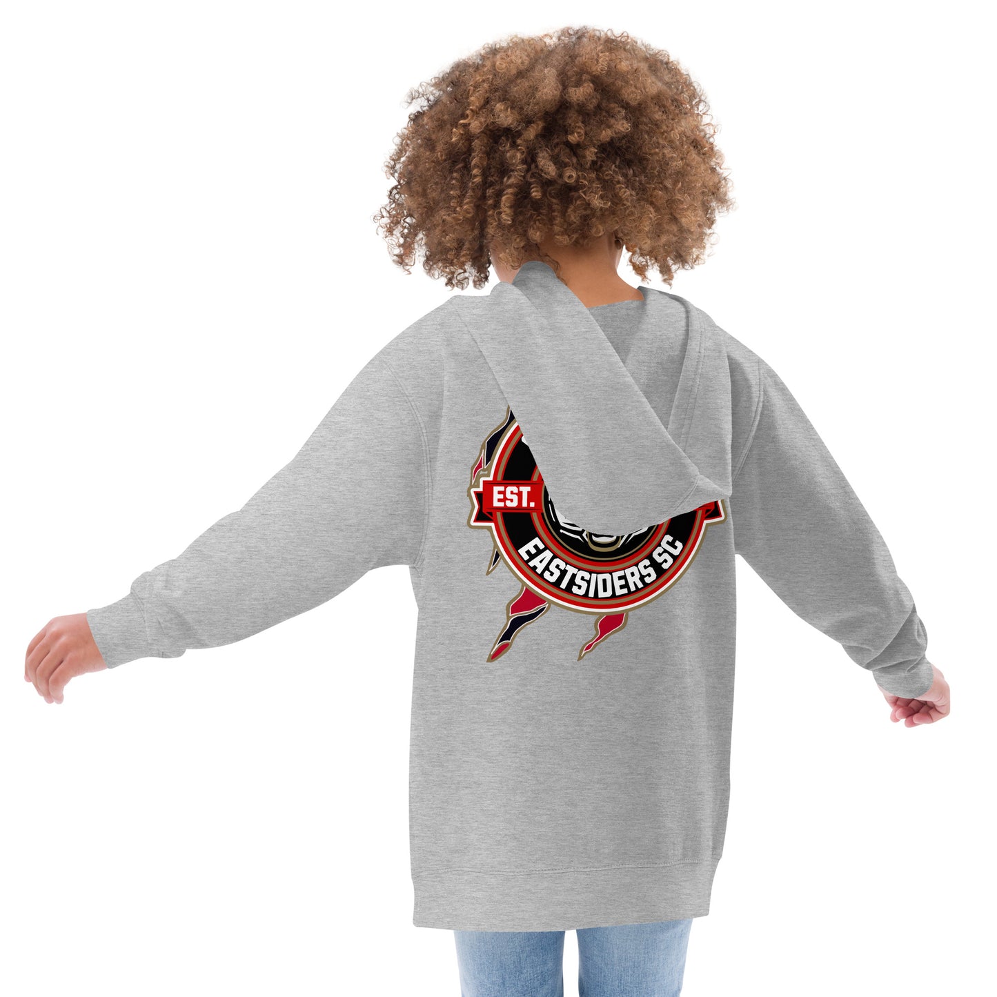 FLYWLKR SPORTS X EASTSIDERS SC (RED LOGO) Kids fleece hoodie