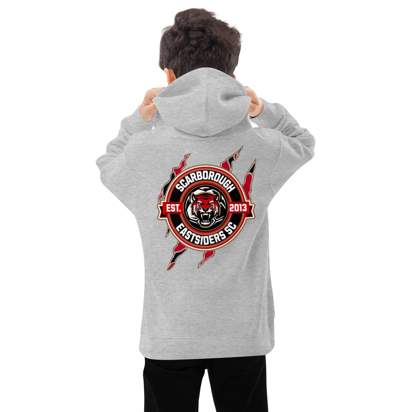 FLYWLKR SPORTS X EASTSIDERS SC (RED LOGO) Kids fleece hoodie