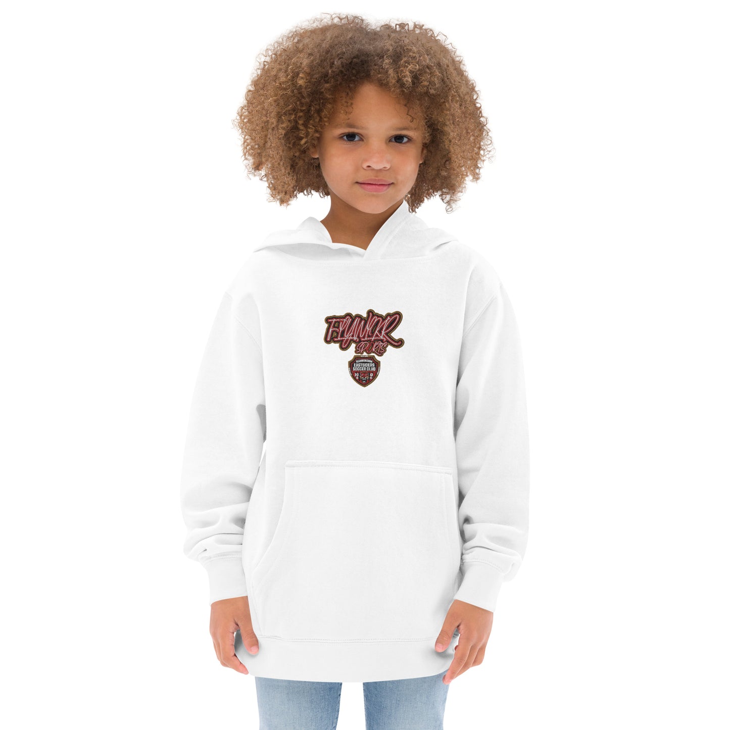 FLYWLKR SPORTS X EASTSIDERS SC (RED LOGO) Kids fleece hoodie