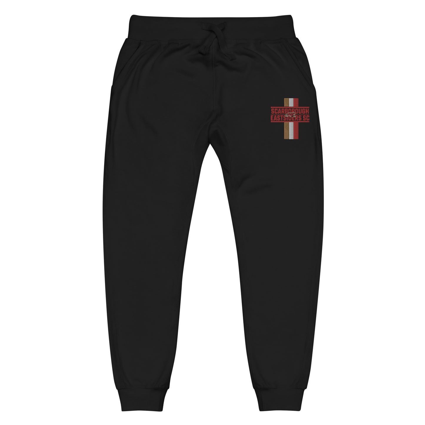 FLYWLKR X EASTSIDERS SC "STRIPED" (RED LOGO) Unisex fleece sweatpants