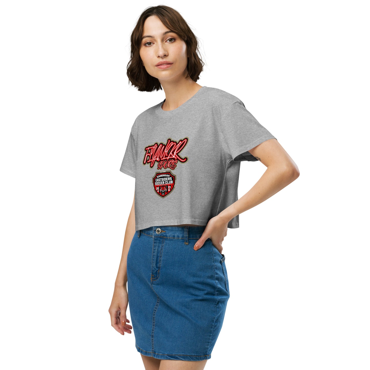 FLYWLKR SPORTS X EASTSIDERS SC (RED LOGO) Women’s crop top